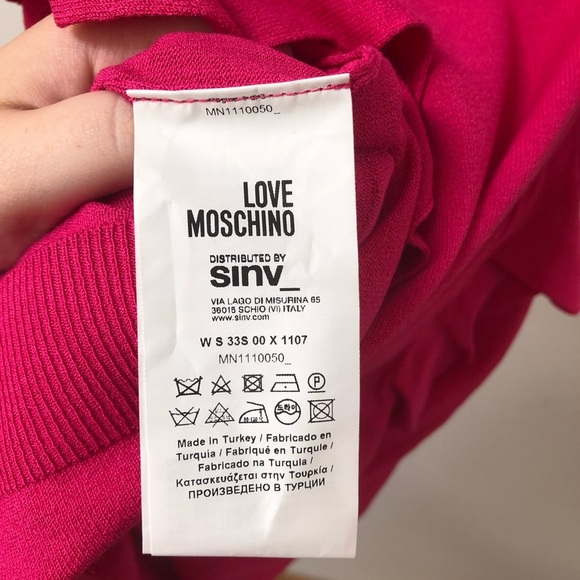 Love Moschino | NWT Fuchsia Pink Dress Size 6 - Picture 9 of 11
